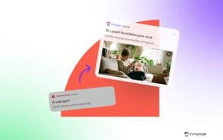 imagem que representa dois tipos diferentes de notificação para web